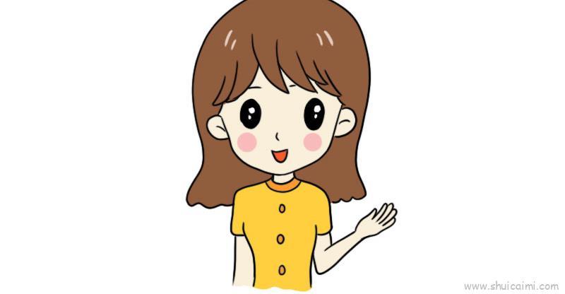 女生头像手绘儿童画怎么画 女生头像手绘简笔画简单