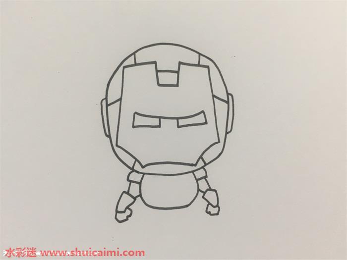 钢铁侠全身怎么画 钢铁侠全身简笔画步骤图