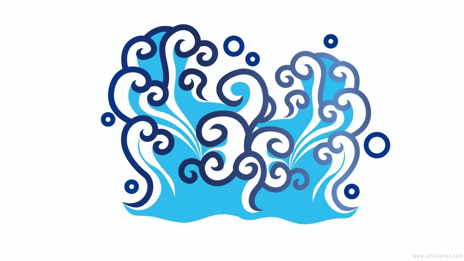 浪花简笔画怎么画 浪花简笔画步骤