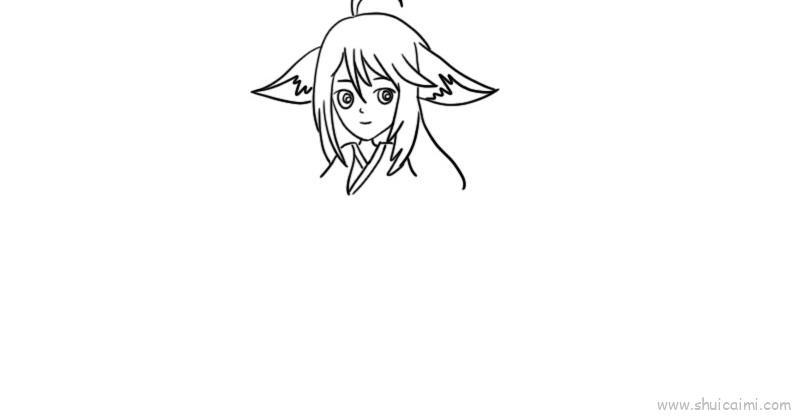 涂山红红儿童画怎么画 涂山红红简笔画图片