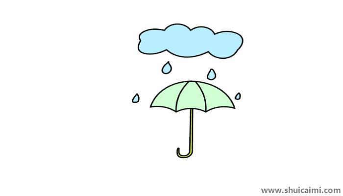 下雨简笔画怎么画 下雨简笔画简单