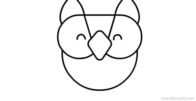 猫头鹰儿童画怎么画 猫头鹰简笔画简单又好看