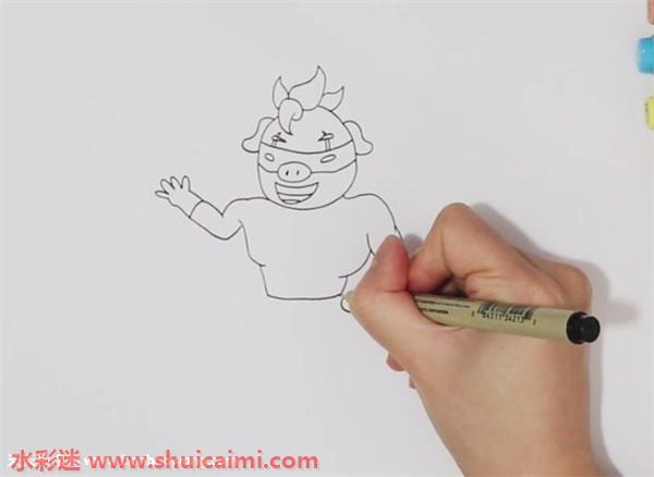猪猪侠超人强怎么画 猪猪侠超人强简笔画漂亮彩色