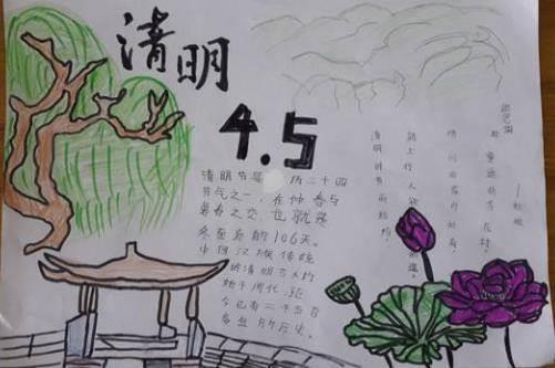 清明古诗配画简笔画 清明古诗配画简笔画图片