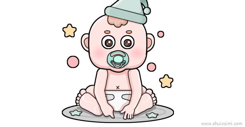 婴儿儿童画怎么画 婴儿简笔画好看