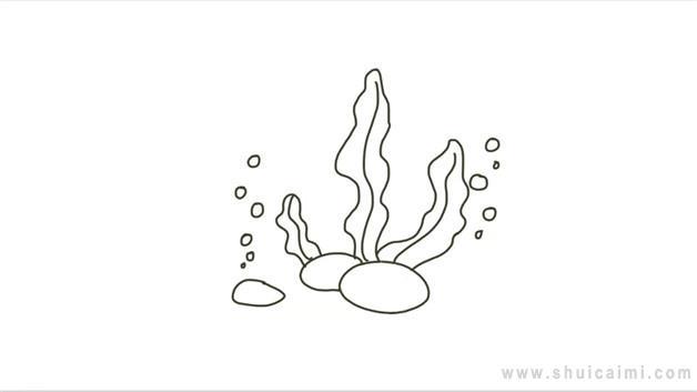 水草简笔画怎么画 水草简笔画顺序