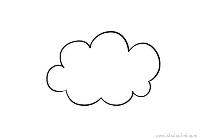 云彩儿童画怎么画 云彩简笔画好看