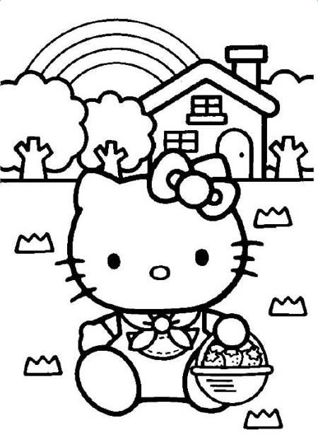 hellokitty简笔画 hellokitty简笔画带颜色
