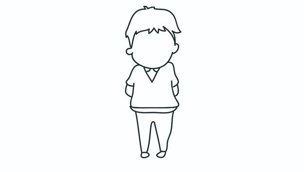 帅气男生全身简笔画怎么画 帅气男生全身简笔画图片大全