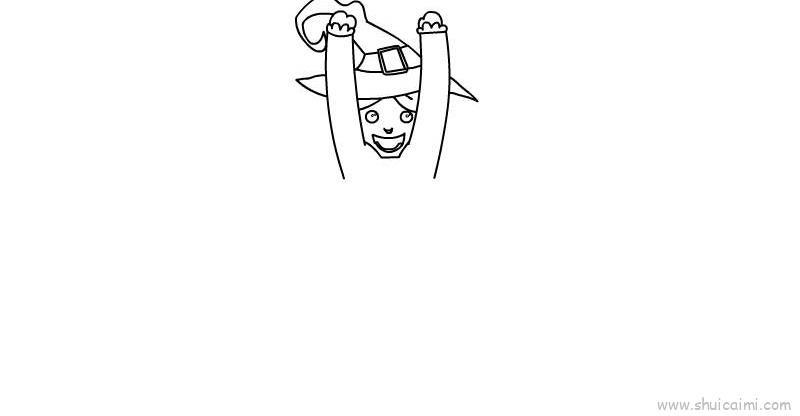 万圣节女巫装扮儿童画怎么画 万圣节女巫装扮简笔画好看