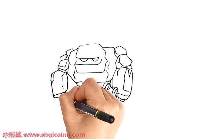 戈仑石人怎么画 戈仑石人简笔画简单又漂亮