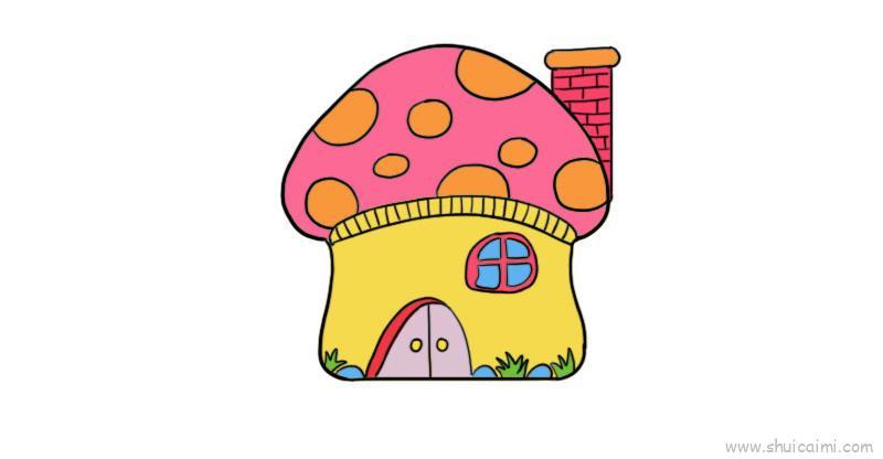 蘑菇屋儿童画怎么画 蘑菇屋简笔画简单又好看