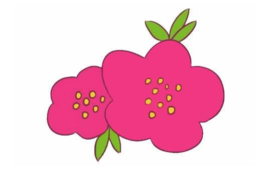 海棠花简笔画 怎样画海棠花简笔画