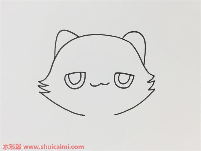 猫怎么画 猫简笔画简单彩色