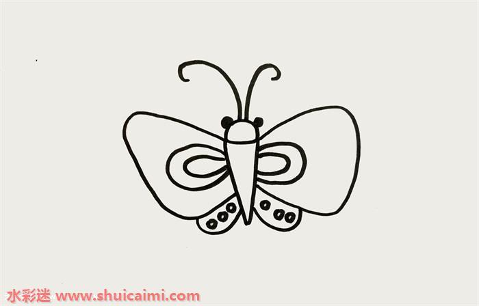 蚕蛾简笔画怎么画图片大全彩色