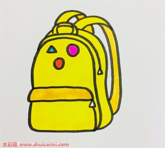 书包怎么画 书包简笔画步骤图