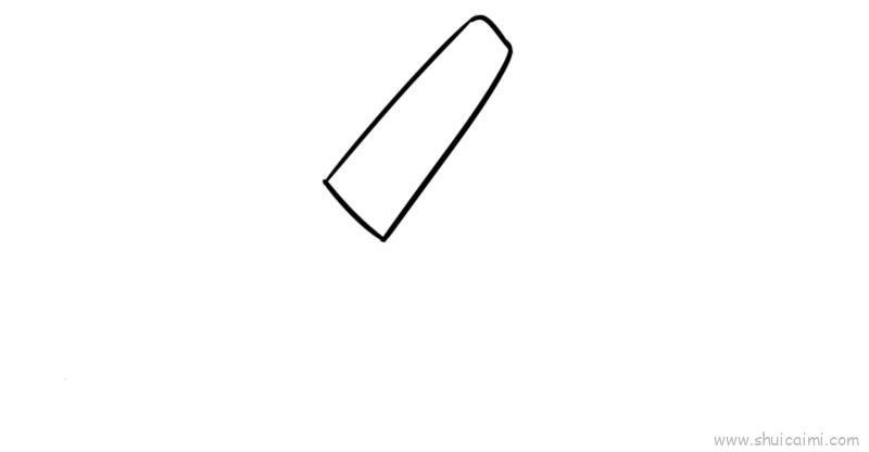 散粉刷儿童画怎么画 散粉刷简笔画步骤