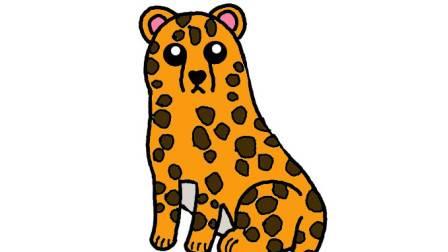 豹子简笔画图片大全 豹子简笔画图片大全大图凶猛