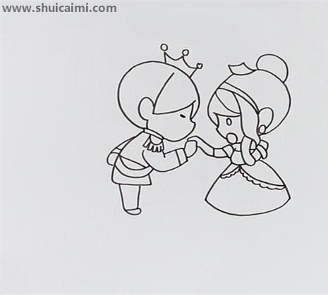 灰姑娘和王子简笔画怎么画 灰姑娘和王子简笔画简单又好看