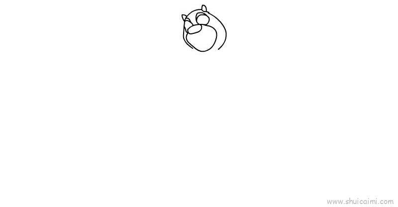 熊大儿童画怎么画 熊大简笔画顺序