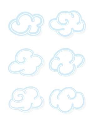 天空简笔画 天空简笔画彩色