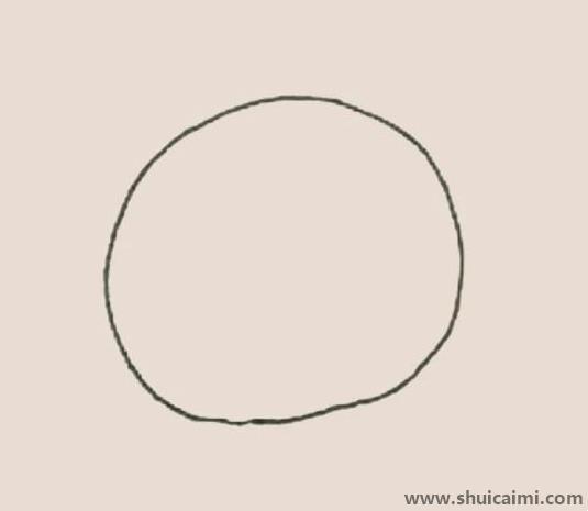 排球涂色儿童简笔画