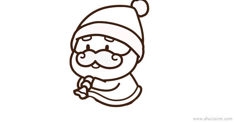 圣诞老公公儿童画怎么画 圣诞老公公简笔画简单