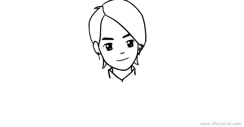 王一博儿童画怎么画 王一博简笔画画法