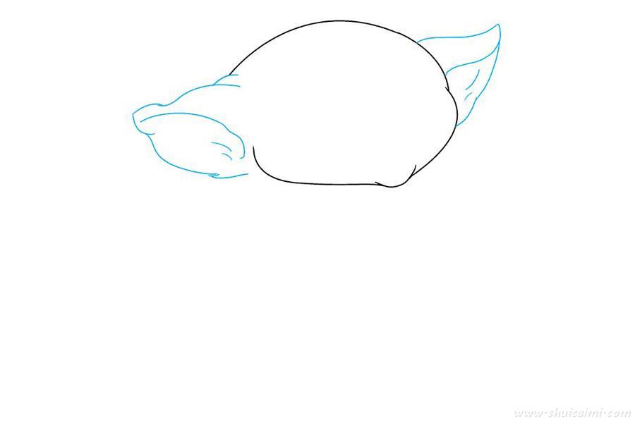 尤达宝宝曼达洛人怎么画 尤达宝宝曼达洛人简笔画步骤