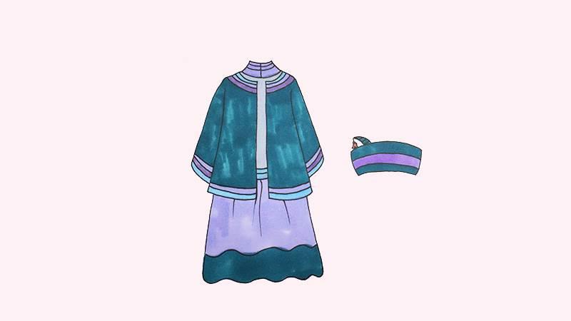 服饰简笔画 服饰简笔画彩色