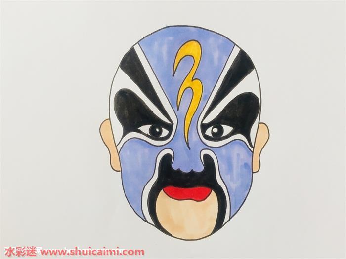 脸谱怎么画 脸谱简笔画简单又漂亮彩色
