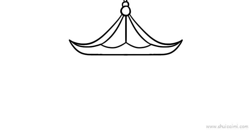 亭子儿童画怎么画 亭子简笔画简单