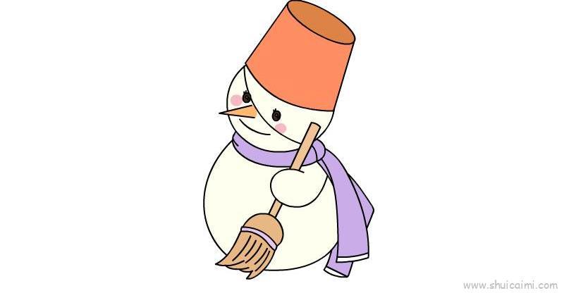 雪人儿童画怎么画 雪人简笔画好看