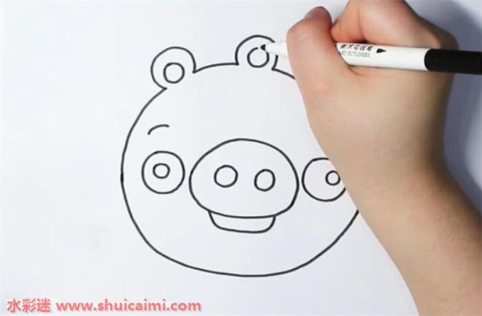愤怒小鸟绿猪怎么画 愤怒小鸟绿猪简笔画简单好看