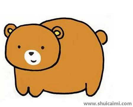 小熊儿童简笔画