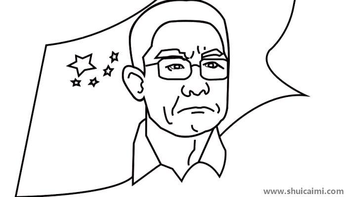 钟南山简笔画怎么画 钟南山简笔画图片大全