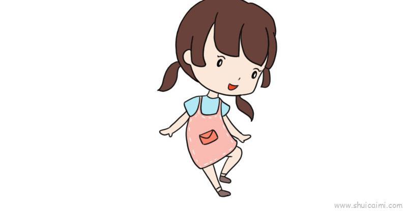 跳舞儿童画怎么画 跳舞简笔画简单