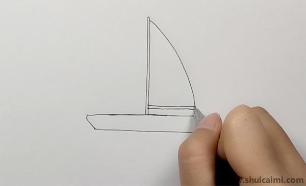 幼儿园帆船儿童画怎么画 带颜色帆船简笔画画法