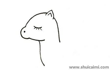 带翅膀的独角兽儿童简笔画