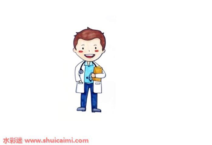 医生怎么画 医生简笔画图片彩色