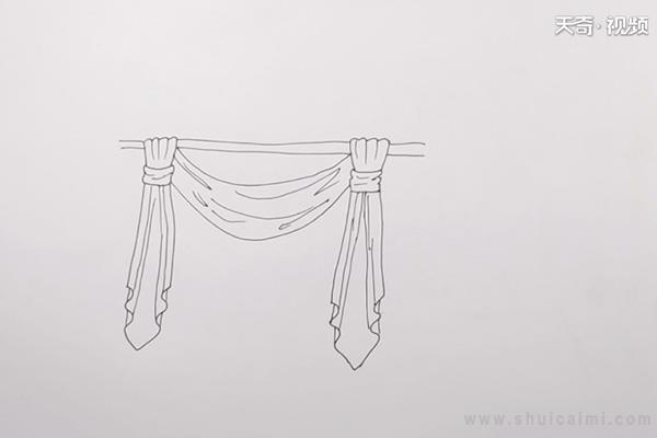 窗帘简笔画怎么画 窗帘简笔画简单