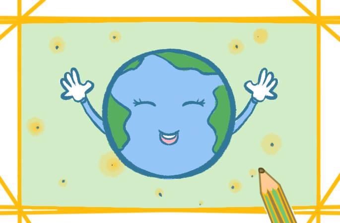 地球图片简笔画 地球图片简笔画彩色