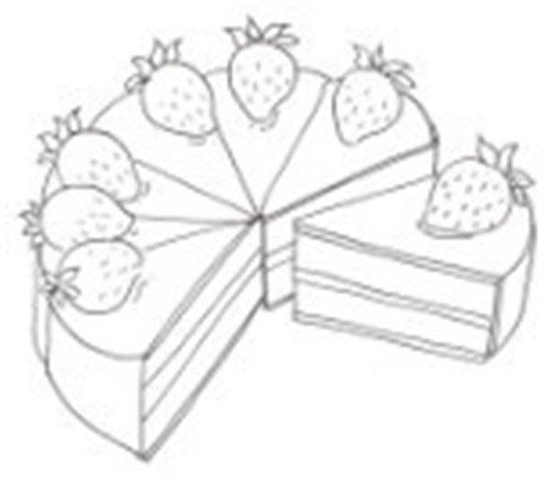 草莓蛋糕的简笔画怎么画 草莓蛋糕的简笔画步骤
