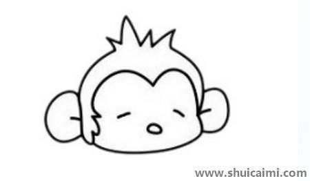 猴子儿童简笔画