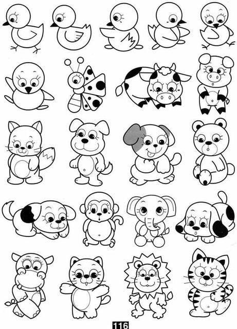 动物简笔画图片大全 动物简笔画图片大全简单可爱