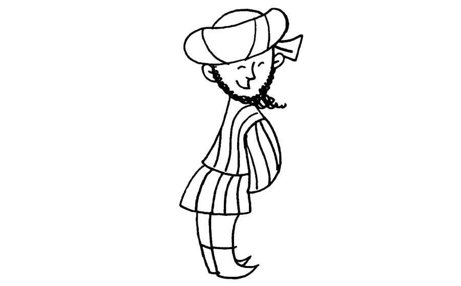 阿凡提简笔画图片大全 阿凡提简笔画步骤