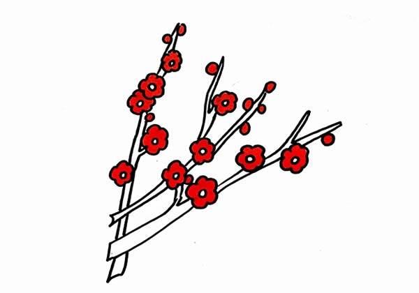 梅花图片简笔画手绘 梅花图片简笔画手绘儿童画