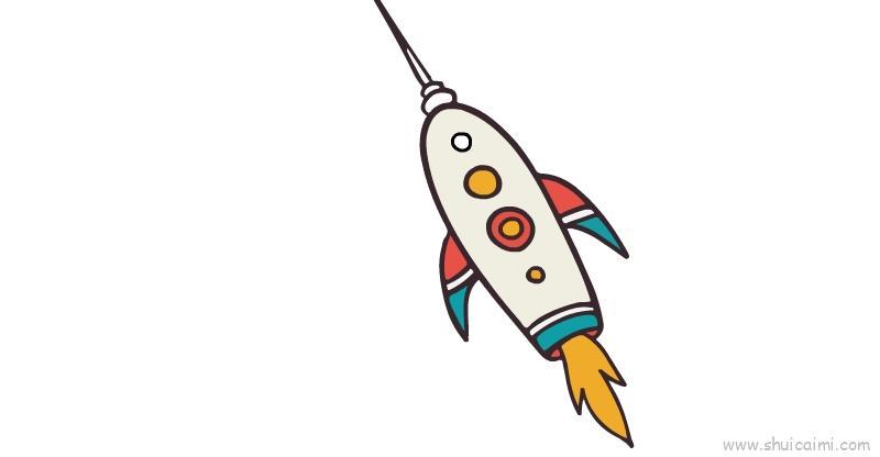 火箭儿童画怎么画 火箭简笔画简单又好看