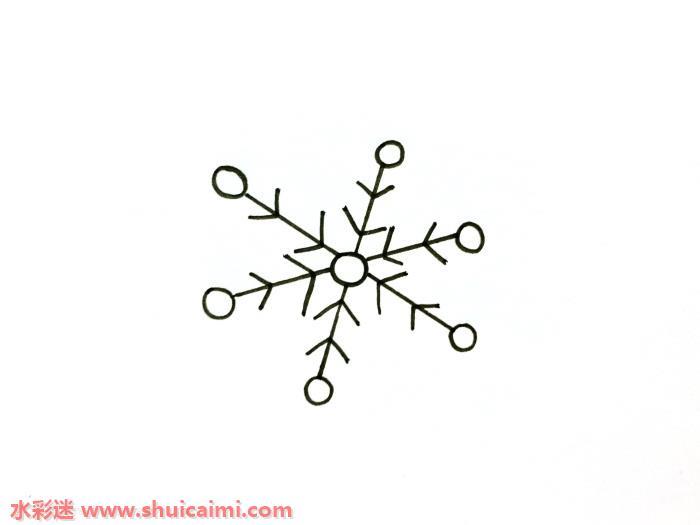 圣诞雪花怎么画 圣诞雪花简笔画简单又漂亮彩色