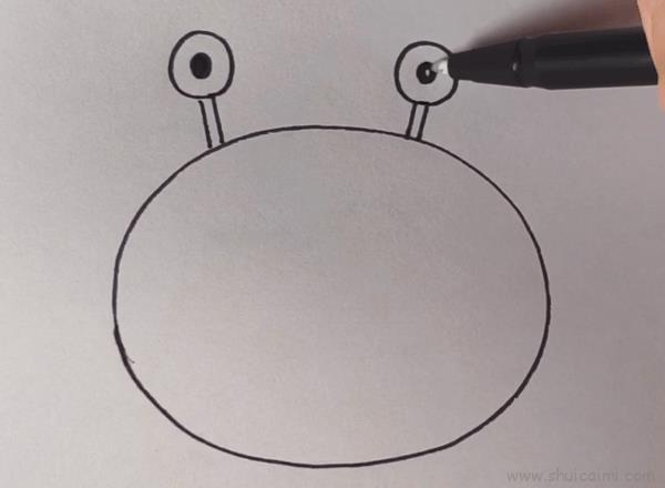 螃蟹儿童画怎么画 螃蟹简笔画图片